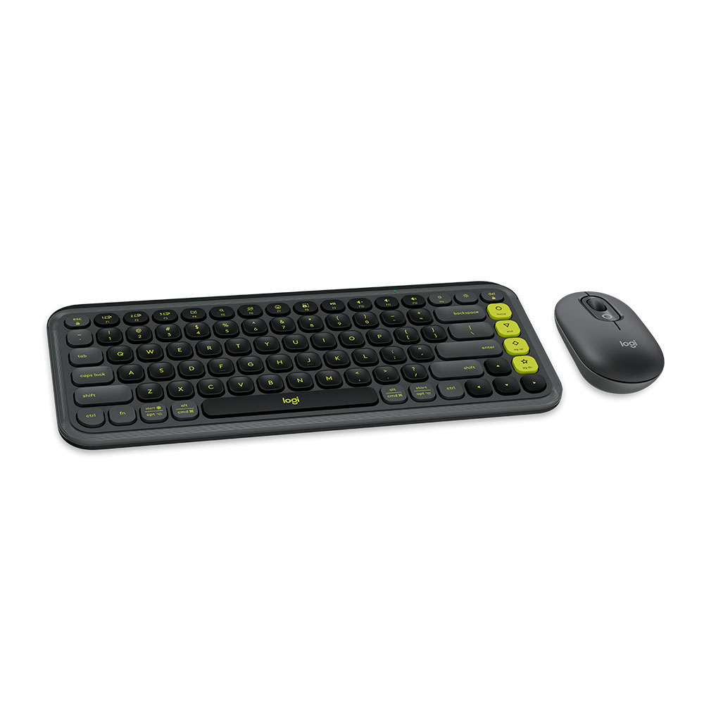 Imagem de KIT MOUSE E TECLADO LOGITECH POP ICON SEM FIO GRAFITE - 920-013056