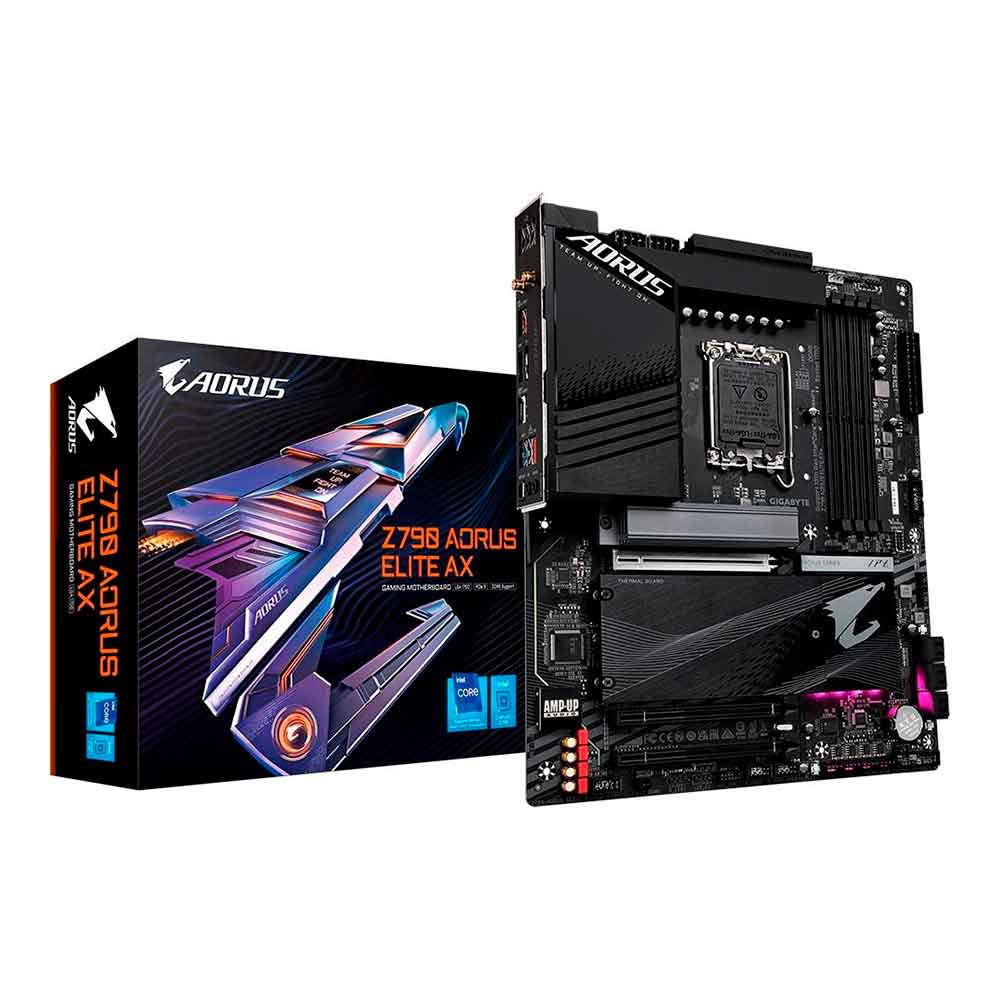 Imagem de PLACA MAE (INTEL) GIGABYTE Z790 AORUS ELITE AX 1.1 DDR5 LGA1700 12° 13° E 14° GERACAO