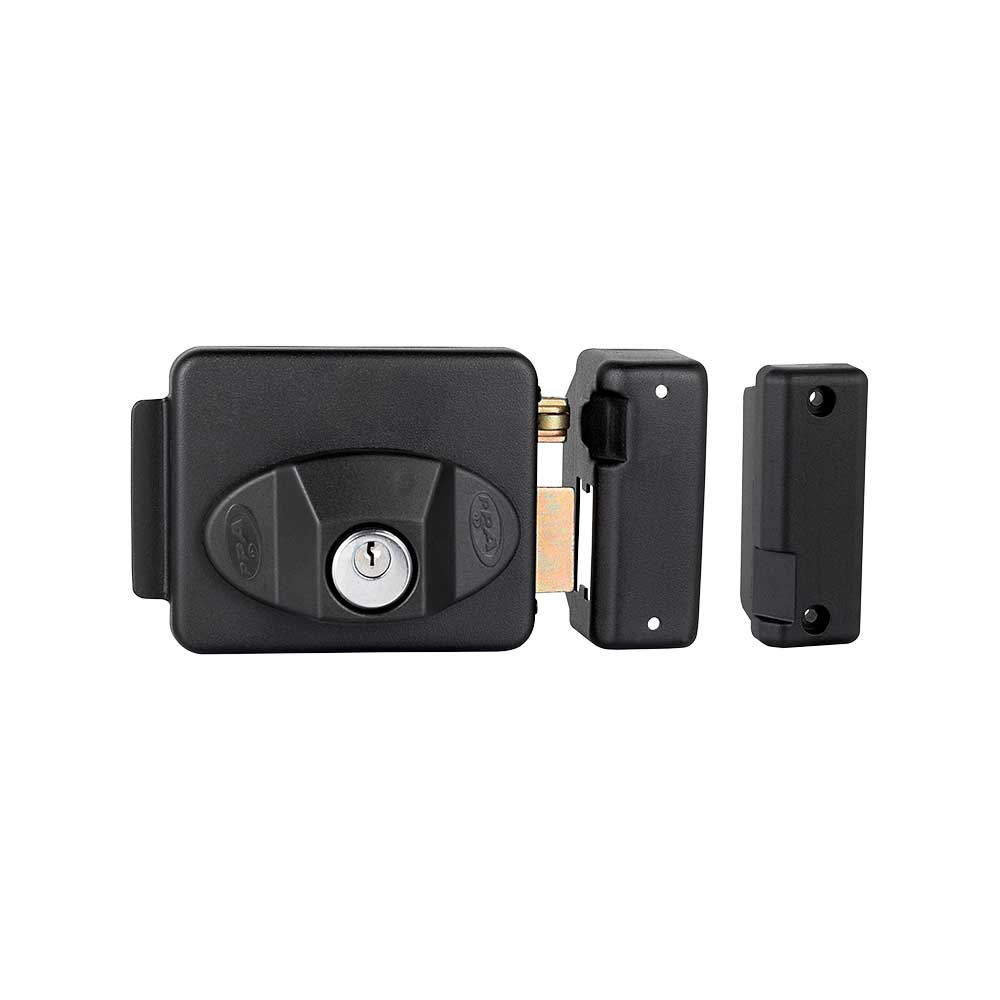 Imagem de FECHADURA TRAVER UNO REVERSIVEL 12V (PRETA) F2002001 PPA