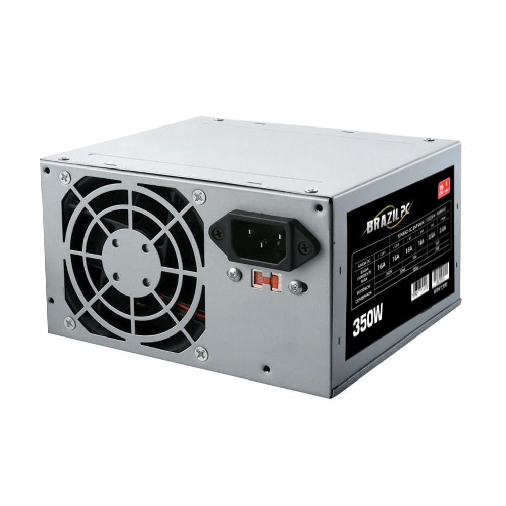 Imagem de FONTE DE ALIMENTACAO BRAZILPC 350W REAL ATX 24 PINOS - BPC-C325E