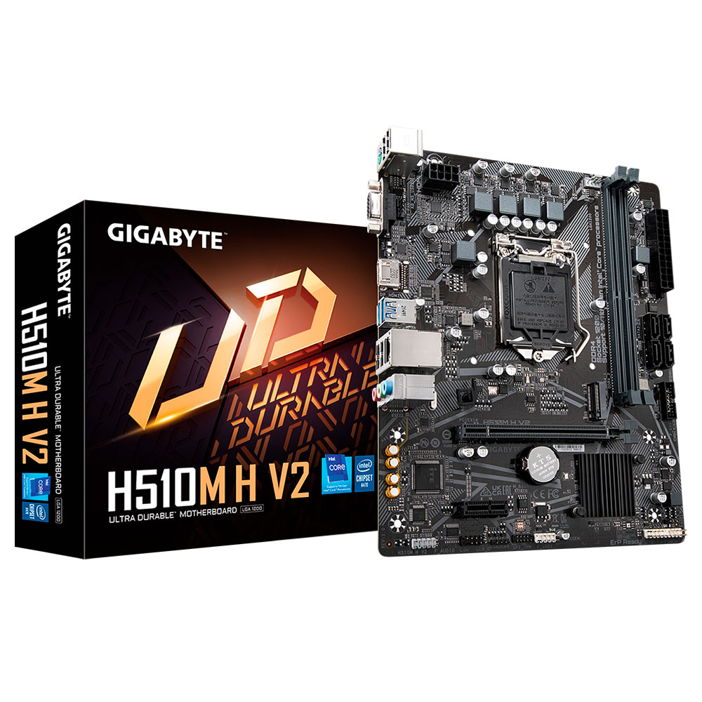 Imagem de PLACA MAE (INTEL) GIGABYTE H510M H V2 DDR4 LGA1200 10° E 11° GERACAO