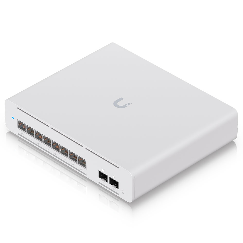Imagem de SWITCH UBIQUITI GERENCIAVEL L3 08 PORTAS 10GB/GIGABIT + 02 SFP+ DE 10GB USW-PRO-XG-8-POE