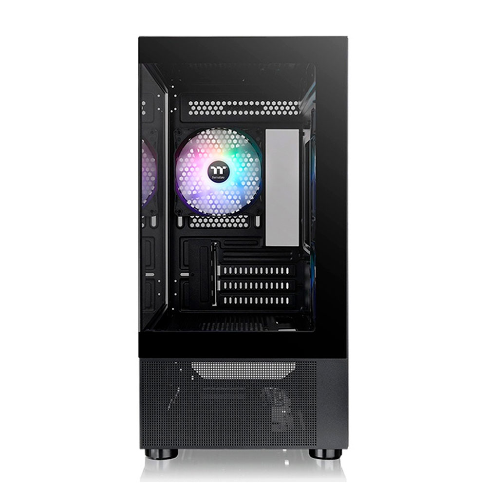 Imagem de GABINETE GAMER THERMALTAKE VIEW 170 TG ARGB MICRO-CASE BLACK 2 WIN 3 FANS 120MM CA-1Z4-00M1WN-00