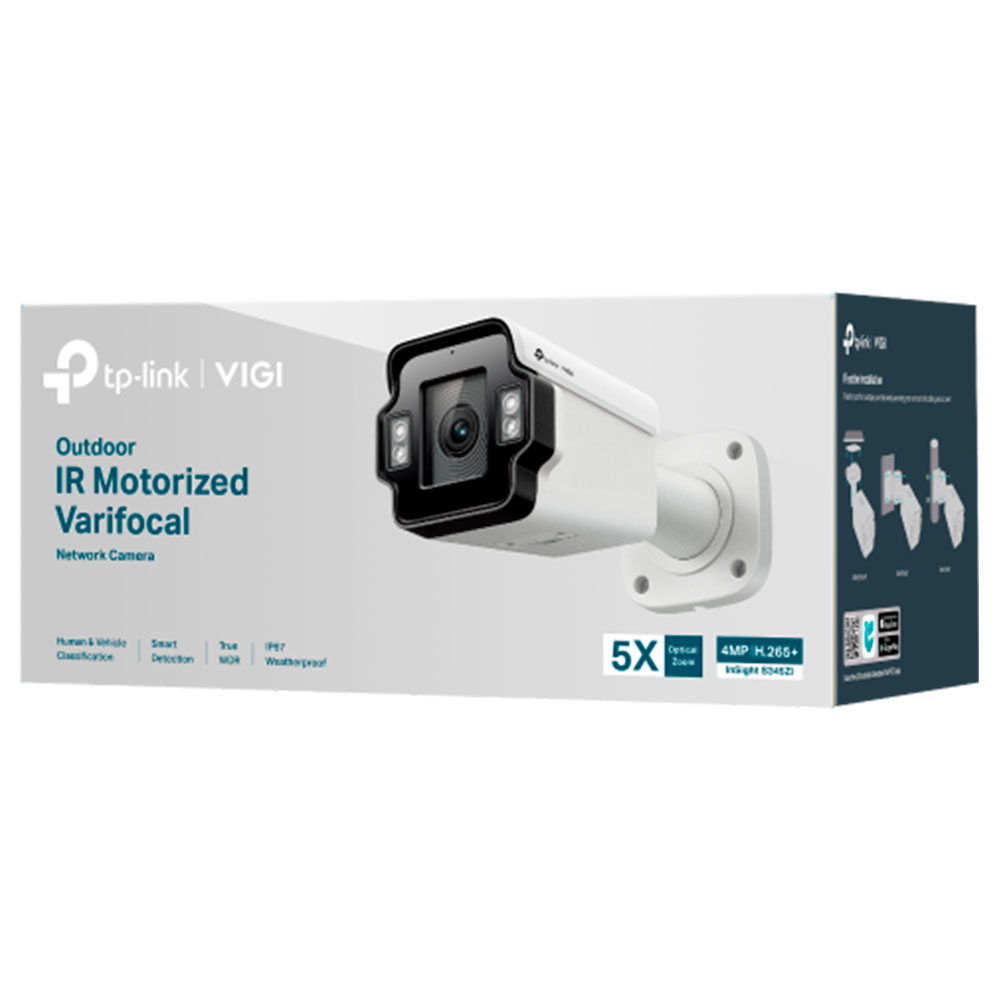 Imagem de CAMERA DE REDE BULLET VARIFOCAL MOTORIZADA IR 4MP INSIGHT S345ZI TP-LINK