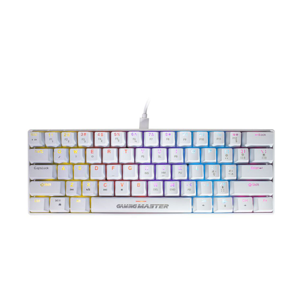 Imagem de TECLADO K-MEX MECANICO GAMER SPECTRAFURY BRANCO KBW8 RBG