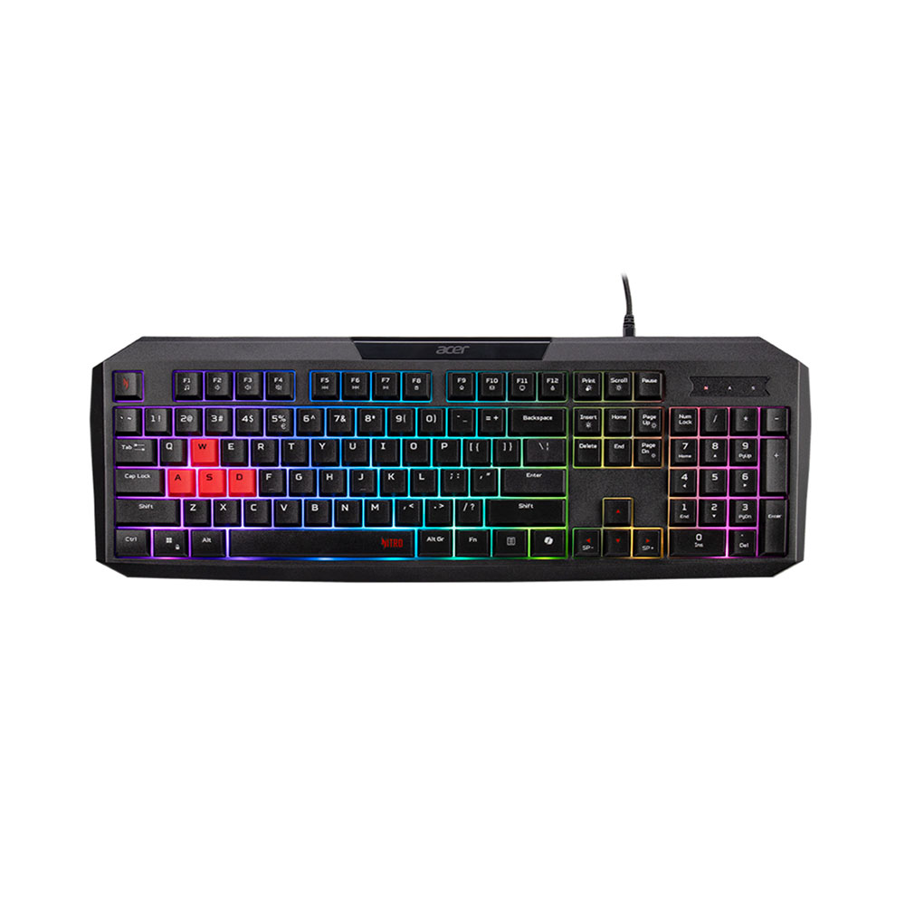 Imagem de TECLADO GAMER ACER MEMBRANA USB NITRO NKW100 RGB PRETO