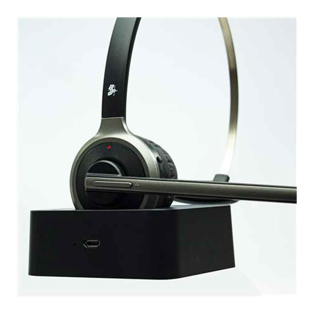Imagem de HEADSET BLUETOOTH 5+ OFFICE COM BASE DE RECARGA - HS-202 - 015-0105