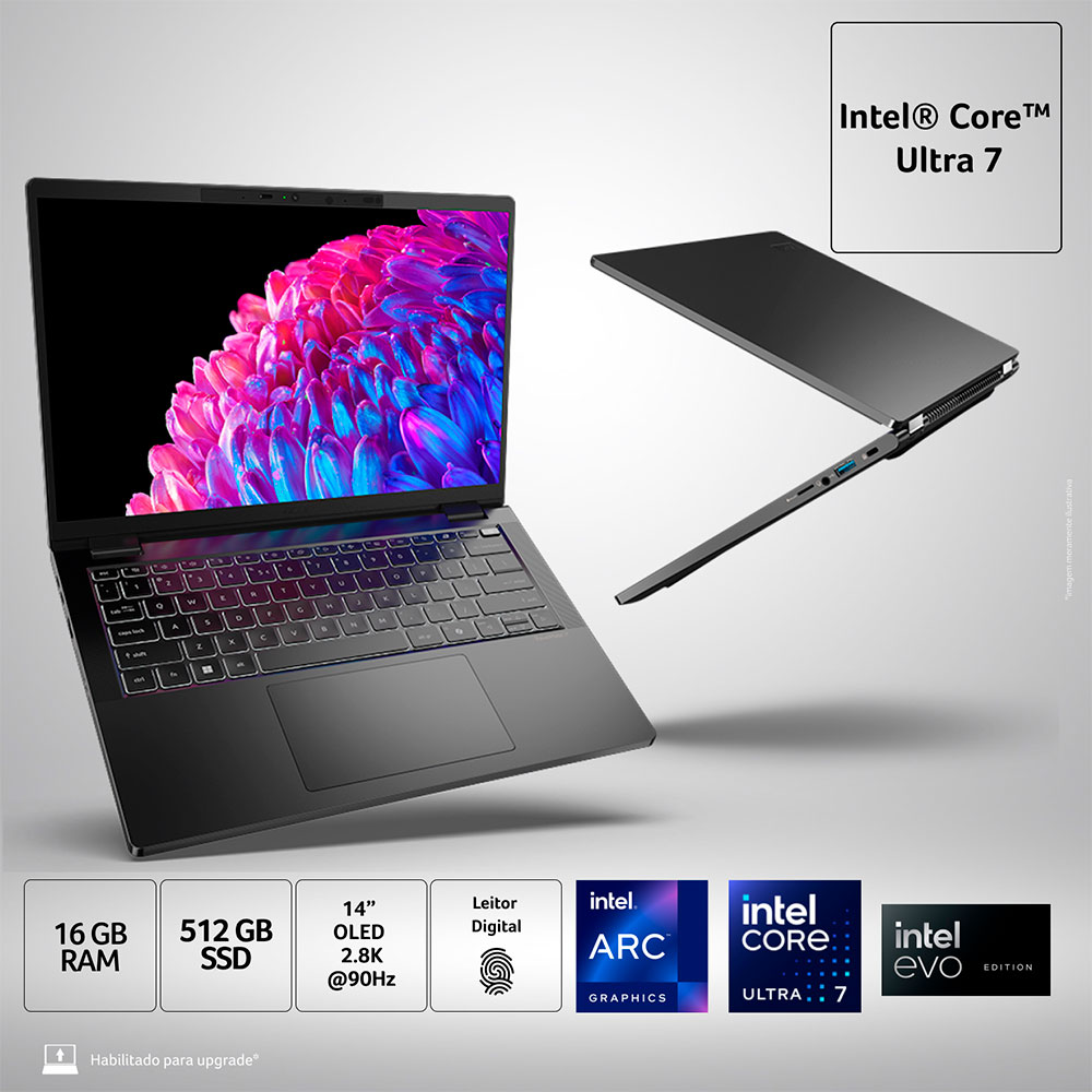 Imagem de NOTEBOOK ACER TRAVELMATE P6 14" WQXGA+ TMP614-73-79ZR/ INTEL CORE ULTRA 7 155H/16GB/512GB/WIN 11 PRO