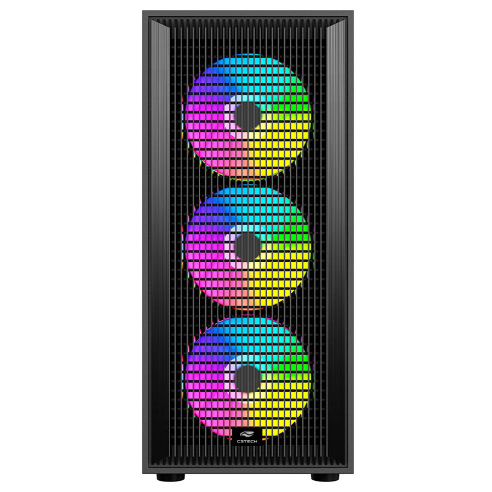 Imagem de GABINETE GAMER C3TECH MT-G120BK SEM FONTE PRETO