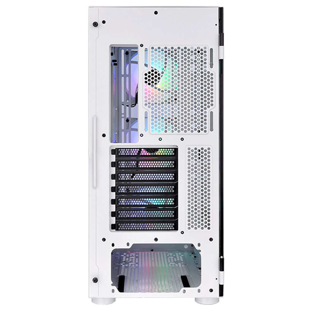 Imagem de GABINETE THERMALTAKE H570 TG/SNOW/F.MESH/MID-TOWER/3ARGB 120MM - CA-1T9-00M6WN-01
