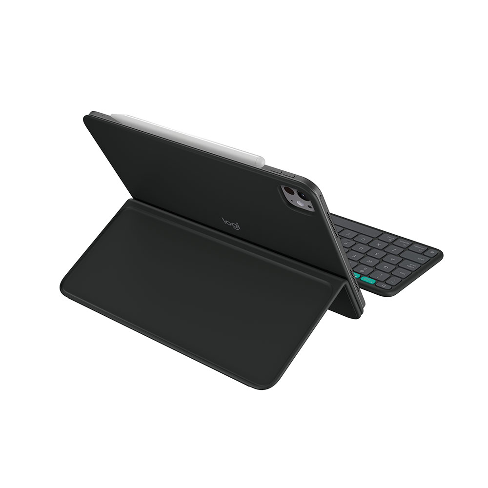 Imagem de CAPA COM TECLADO LOGITECH FLIP P/ IPAD PRO 11 (M4) E IPADI AIR (M2 M3) GRAFITE - 920-013369