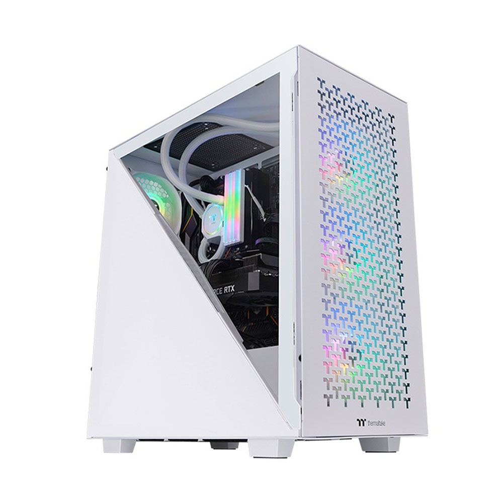Imagem de GABINETE GAMER THERMALTAKE DIVIDER 300 TG ARGB WIHITE C/ 2 FANS - CA-1S2-00M6WN-02