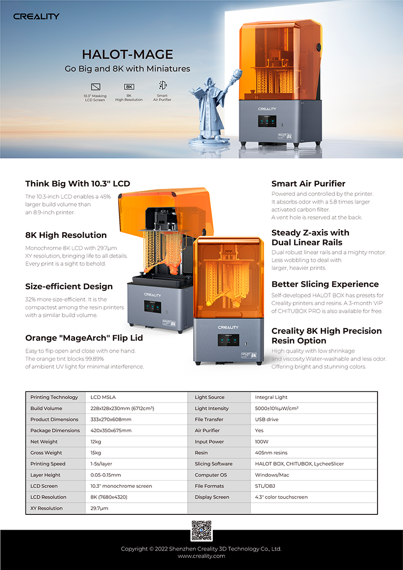 Imagem de IMPRESSORA 3D CREALITY HALOT MAGE