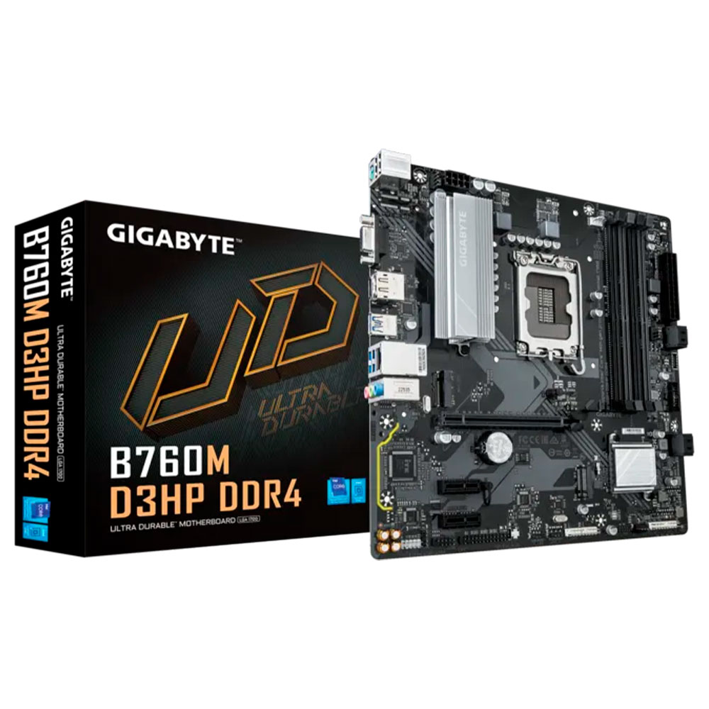 Imagem de PLACA MAE (INTEL) GIGABYTE B760M D3HP DDR4 1.0 LGA1700 12 13 E 14 GERACAO