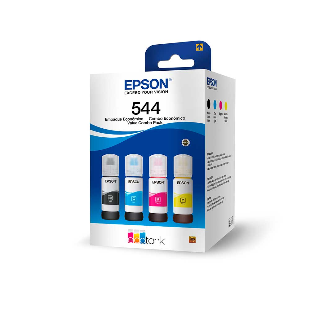 Mostrar detalhes de KIT GARRAFA EPSON 4 CORES T544 Imagem de KIT GARRAFA EPSON 4 CORES T544