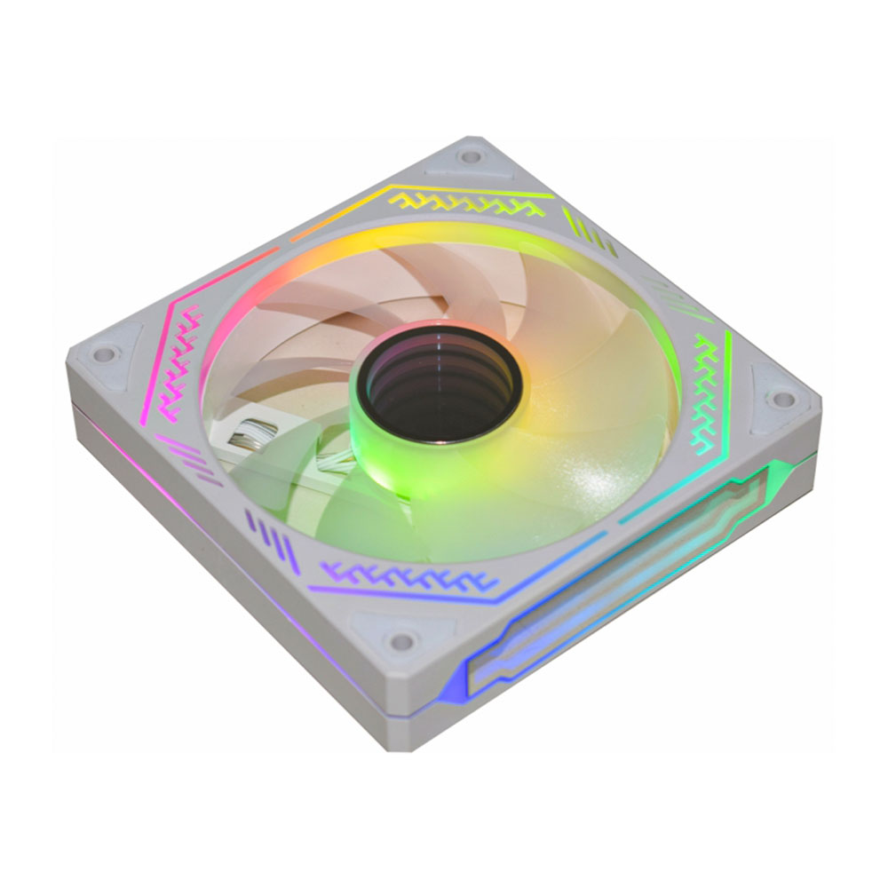 Imagem de COOLER PARA GABINETE K-MEX BRANCO AARAF ARGB COMPATIVEL COM O KIT AARA 120MM