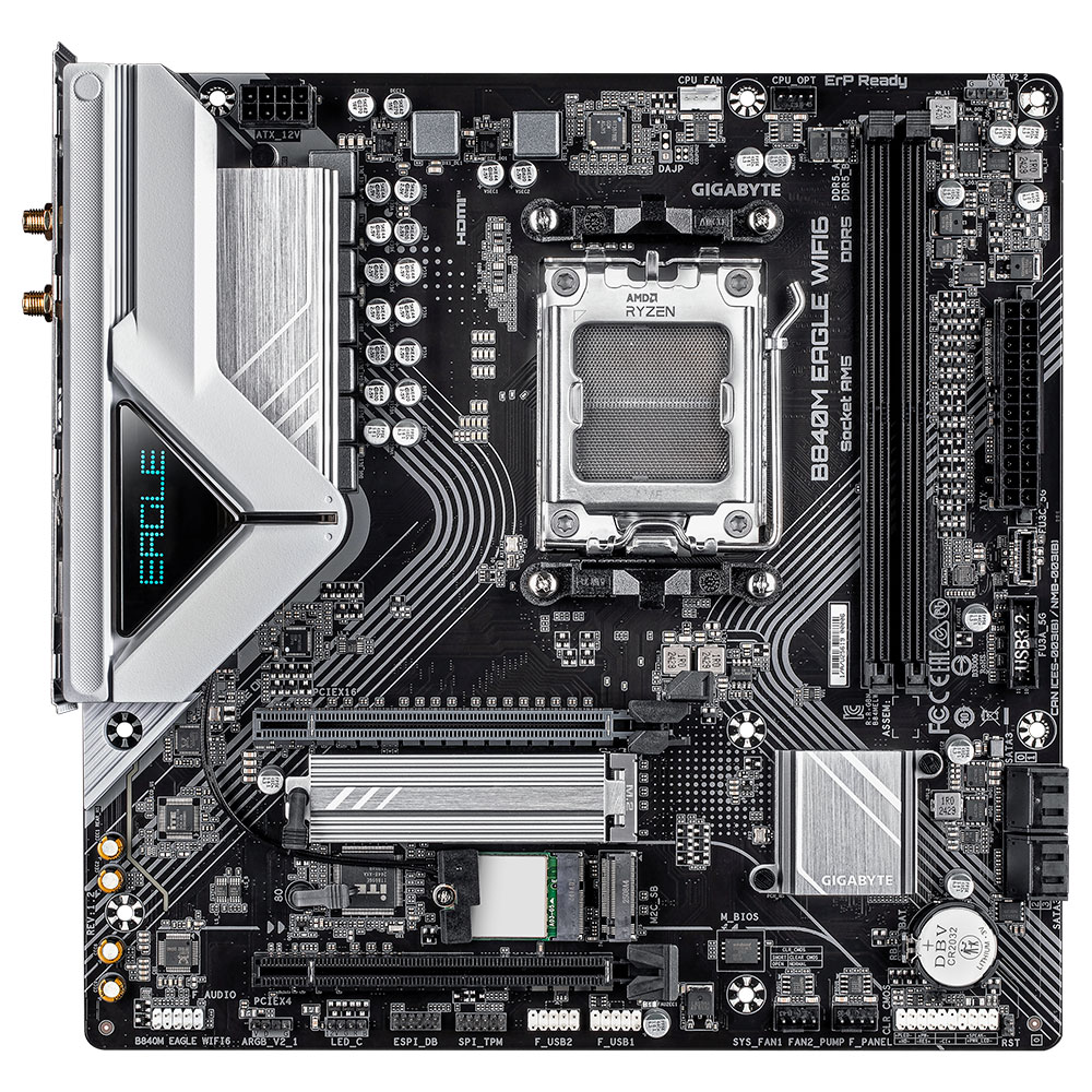 Imagem de PLACA MAE (AMD) GIGABYTE B840M EAGLE WIFI6 1.2 DDR5 AM5
