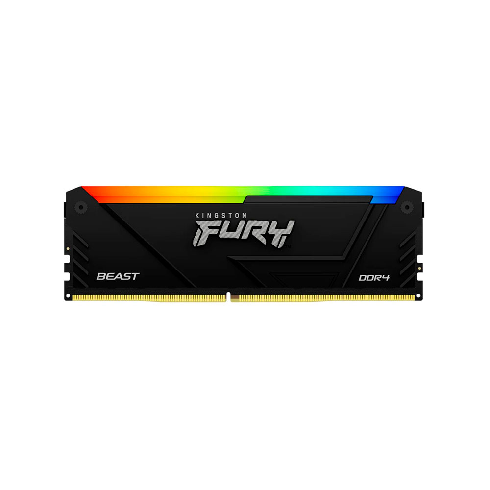 Mostrar detalhes de MEMORIA KINGSTON FURY BEAST RGB 8GB DDR4 3200MHZ 1.35V BLACK DESKTOP - KF432C16BB2A/8 Imagem de MEMORIA KINGSTON FURY BEAST RGB 8GB DDR4 3200MHZ 1.35V BLACK DESKTOP - KF432C16BB2A/8
