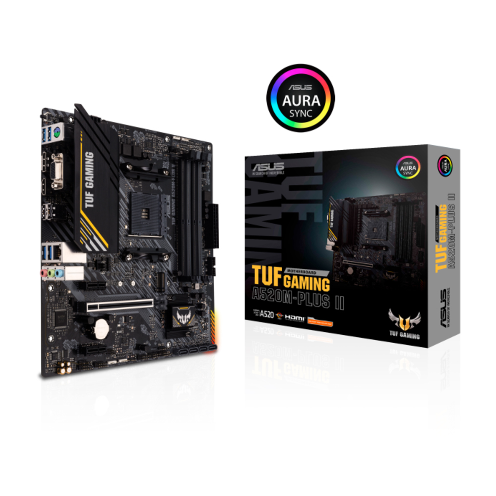 Mostrar detalhes de PLACA MAE (AMD) ASUS A520M-PLUS II DDR4 AM4 TUF GAMING A520M-PLUS II Imagem de PLACA MAE (AMD) ASUS A520M-PLUS II DDR4 AM4 TUF GAMING A520M-PLUS II