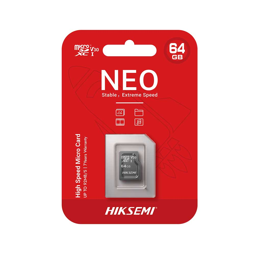 Mostrar detalhes de CARTAO DE MEMORIA SD HIKSEMI CLASS 10UHS-I 64GB - HS-TF-C1/64G Imagem de CARTAO DE MEMORIA SD HIKSEMI CLASS 10UHS-I 64GB - HS-TF-C1/64G