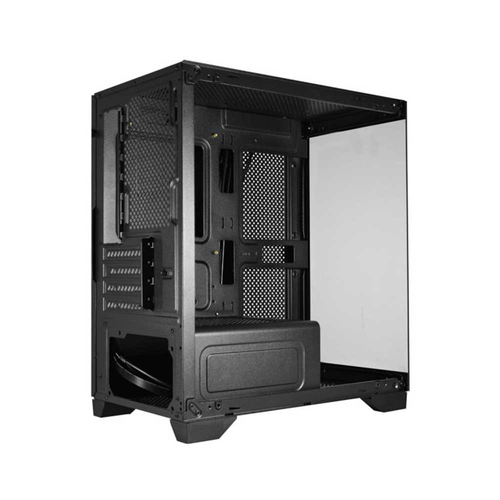 Imagem de GABINETE GAMER K-MEX AQUARIO CG-01F9 MICRO POSEIDON PRETO MICRO ATX SEM COOLER