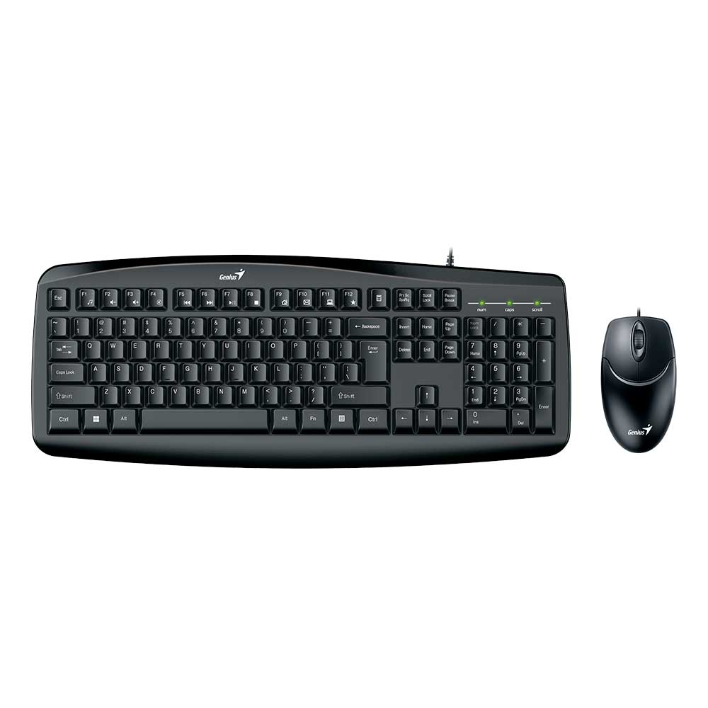 Imagem de KIT MOUSE E TECLADO GENIUS SMART KM-200 COM FIO USB