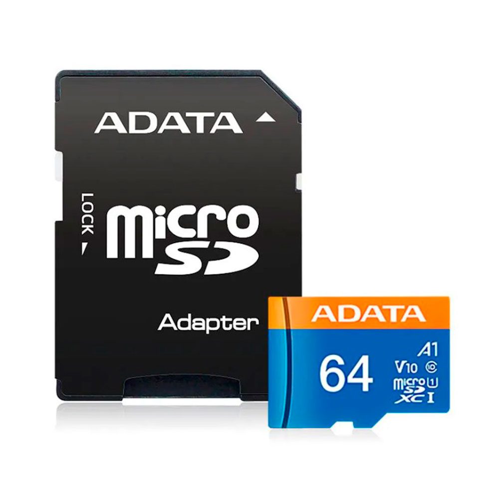 Mostrar detalhes de CARTAO DE MEMORIA SD ADATA CLASS 10UHS-I 64GB (MICRO + ADAPTADOR) - AUSDX64GUICL10A1-RA1 Imagem de CARTAO DE MEMORIA SD ADATA CLASS 10UHS-I 64GB (MICRO + ADAPTADOR) - AUSDX64GUICL10A1-RA1