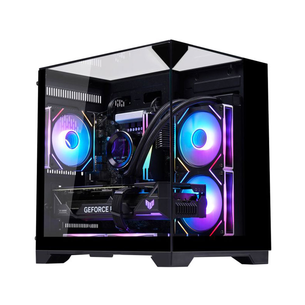 Imagem de GABINETE GAMER K-MEX AQUARIO CG-K3D3 VISAO INFINITA PRETO MICRO ATX SEM FAN