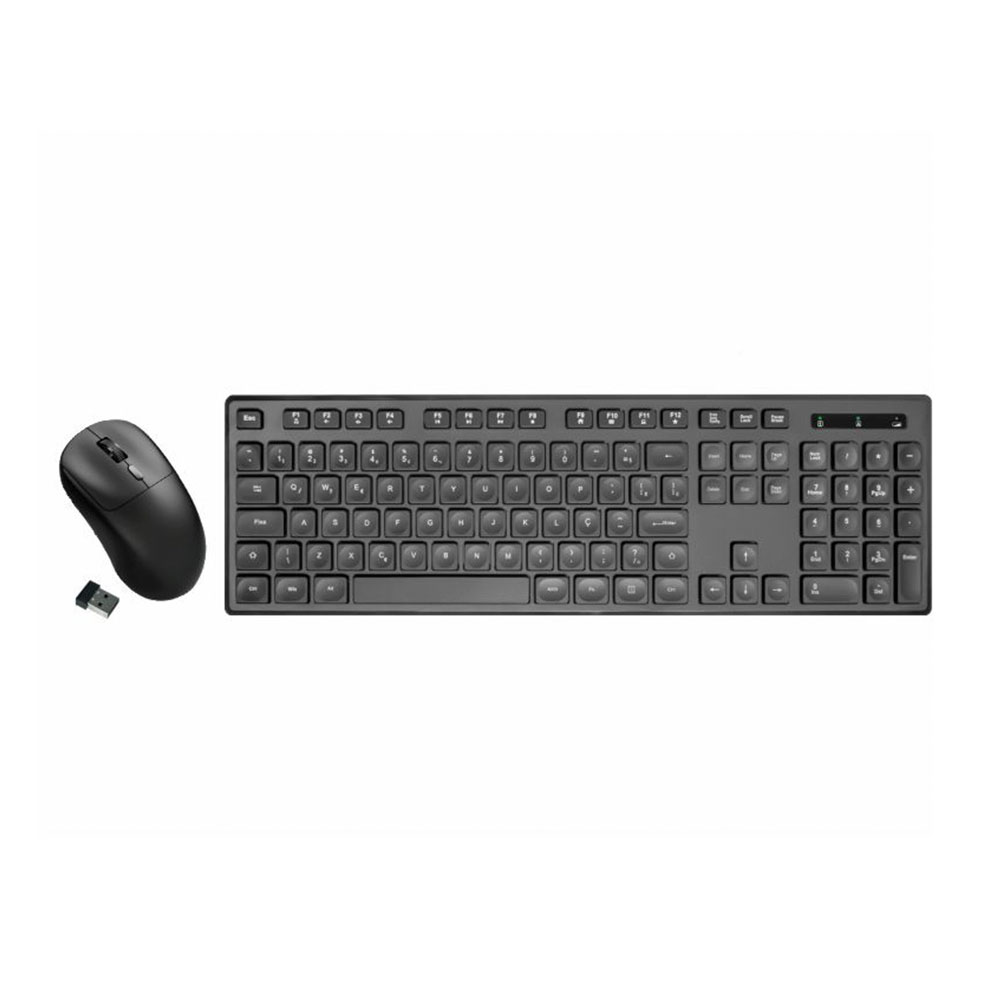 Imagem de KIT MOUSE E TECLADO K-MEX SEM FIO KA-6039 PRETO - B2KA60390010B0X