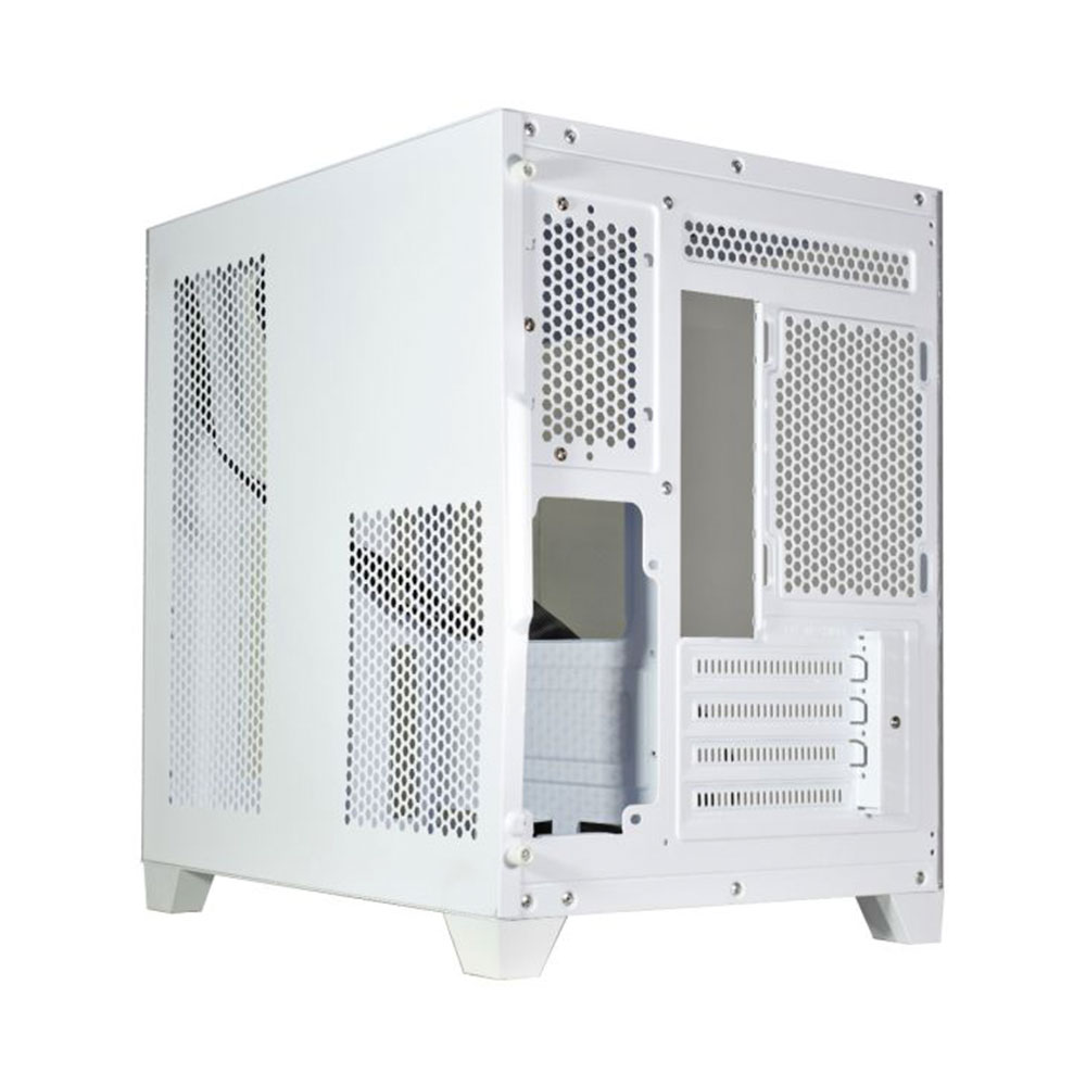 Imagem de GABINETE GAMER K-MEX AQUARIO CG-W725 VISAO BRANCO MICRO ATX SEM FAN