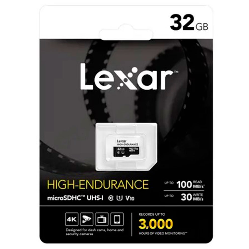 Mostrar detalhes de CARTAO DE MEMORIA MICRO SDHC/XC LEXAR HIGH ENDURANCE 32GB - LMSHGED032G-BCNNG Imagem de CARTAO DE MEMORIA MICRO SDHC/XC LEXAR HIGH ENDURANCE 32GB - LMSHGED032G-BCNNG