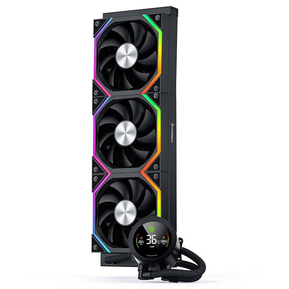 Imagem de WATER COOLER GAMEMAX ICEBURG 360N2 BLACK ARGB - ICEBURG360N2BKBR