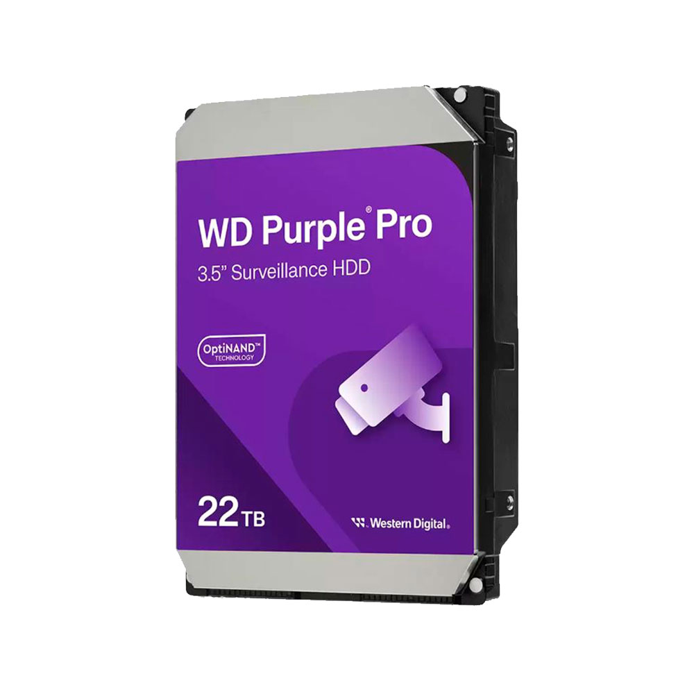 Imagem de HDD WD PURPLE PRO 22 TB PARA SEGURANCA / VIGILANCIA / DVR - WD221PURP