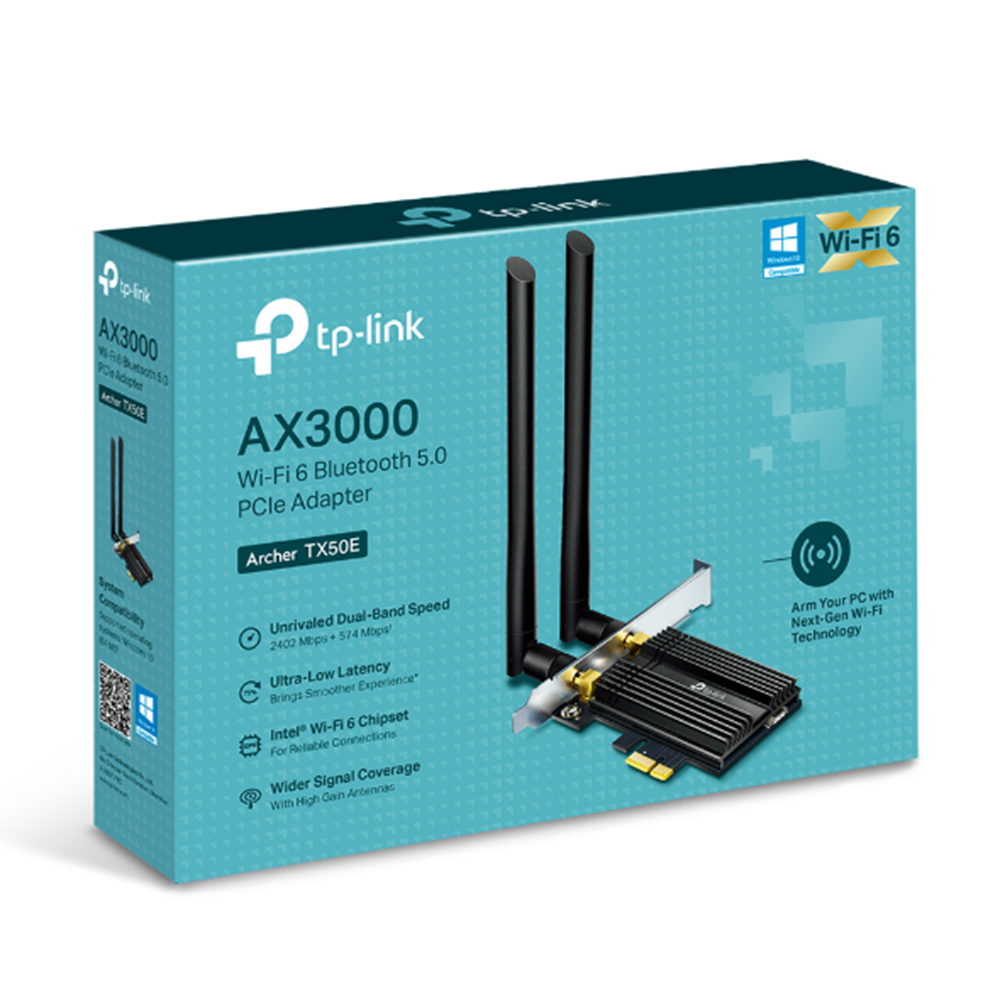 Imagem de ADAPTADOR PCI EXPRESS WI-FI TP-LINK Archer TX50E AX3000