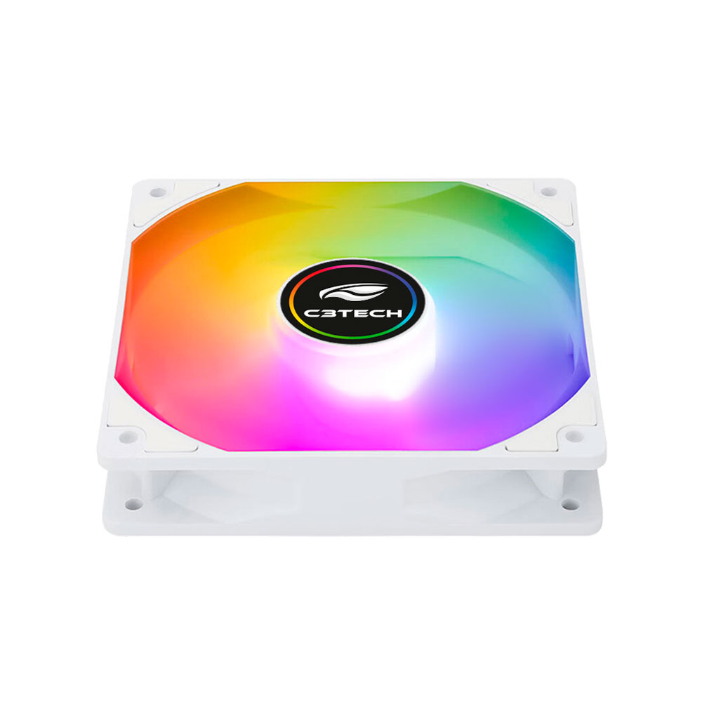 Imagem de COOLER PARA GABINETE C3TECH ARGB BRANCO F9-L260WH 120MM