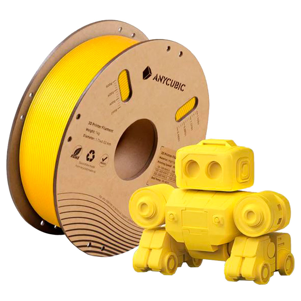 Imagem de FILAMENTO ANYCUBIC HIGH SPEED PLA (AMARELO) 1,75MM - AHHSVY-107