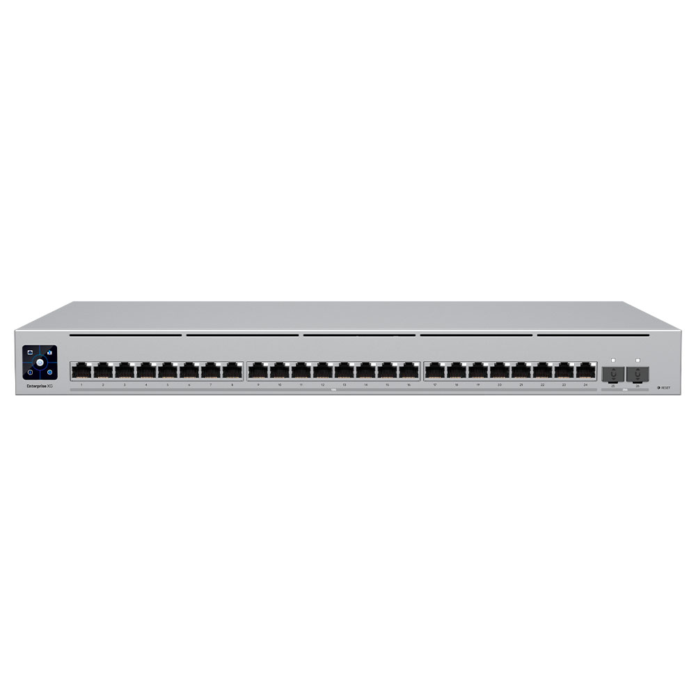 Imagem de SWITCH UBIQUITI GERENCIAVEL L3 08 PORTAS 10GB/GIGABIT + 02 SFP28 DE 25GB USW-ENTERPRISEXG-24-BR RACK
