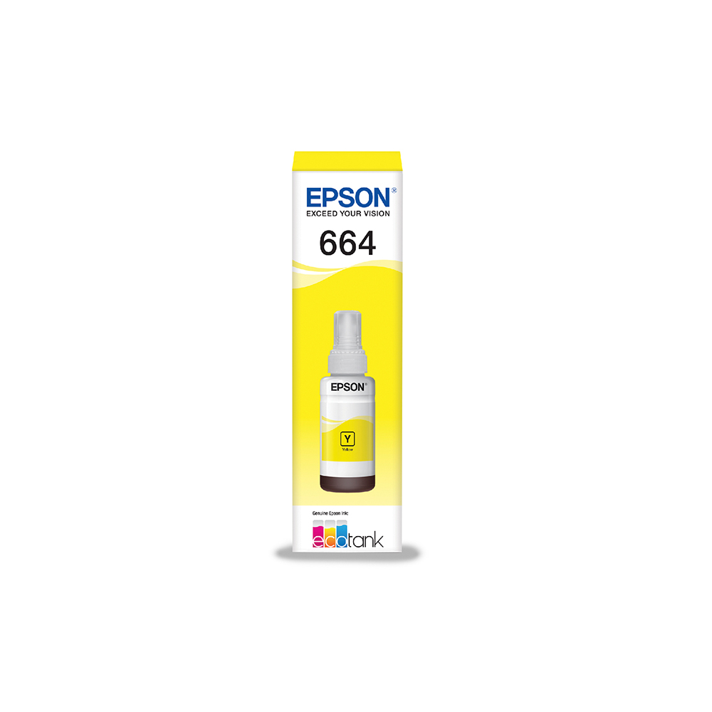 Imagem de GARRAFA/REFIL DE TINTA EPSON T664420-AL AMARELO P/ L365 L375 L565 L575 L1300 L120 L380 L395 L396