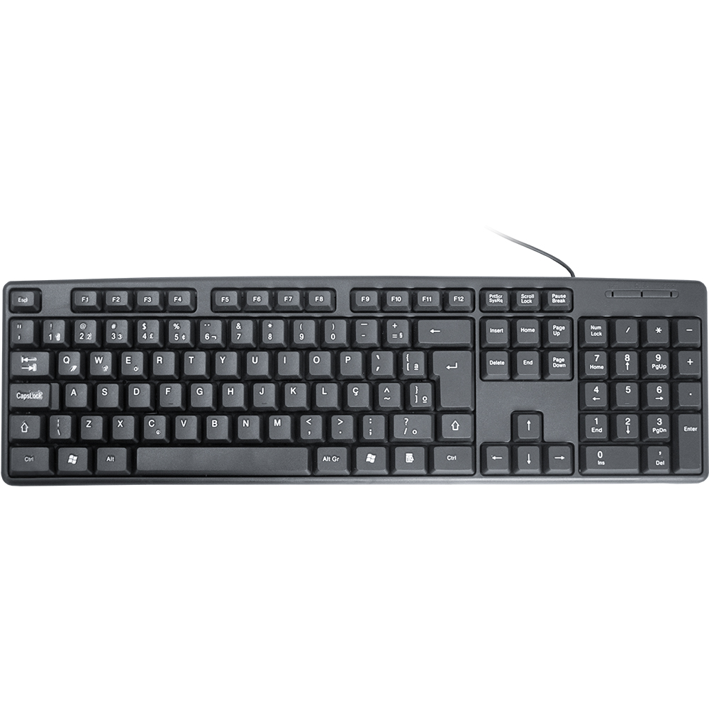 Imagem de TECLADO K-MEX KB-3728U USB PRETO S/LOGO ABNT2 - KB3728U0001CB0X