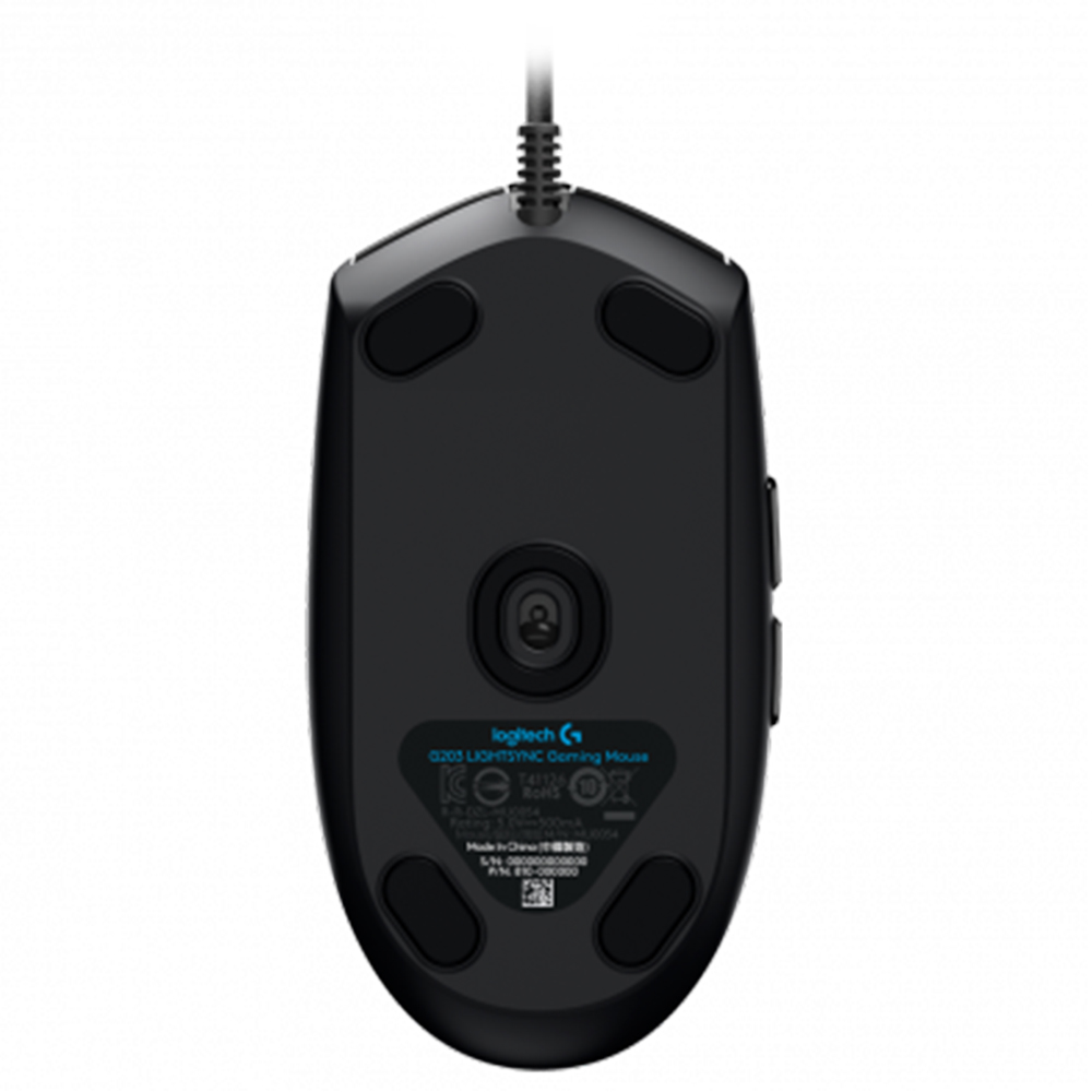 Imagem de MOUSE LOGITECH GAMER G203 LIGHTSYNC RGB COM FIO PTO