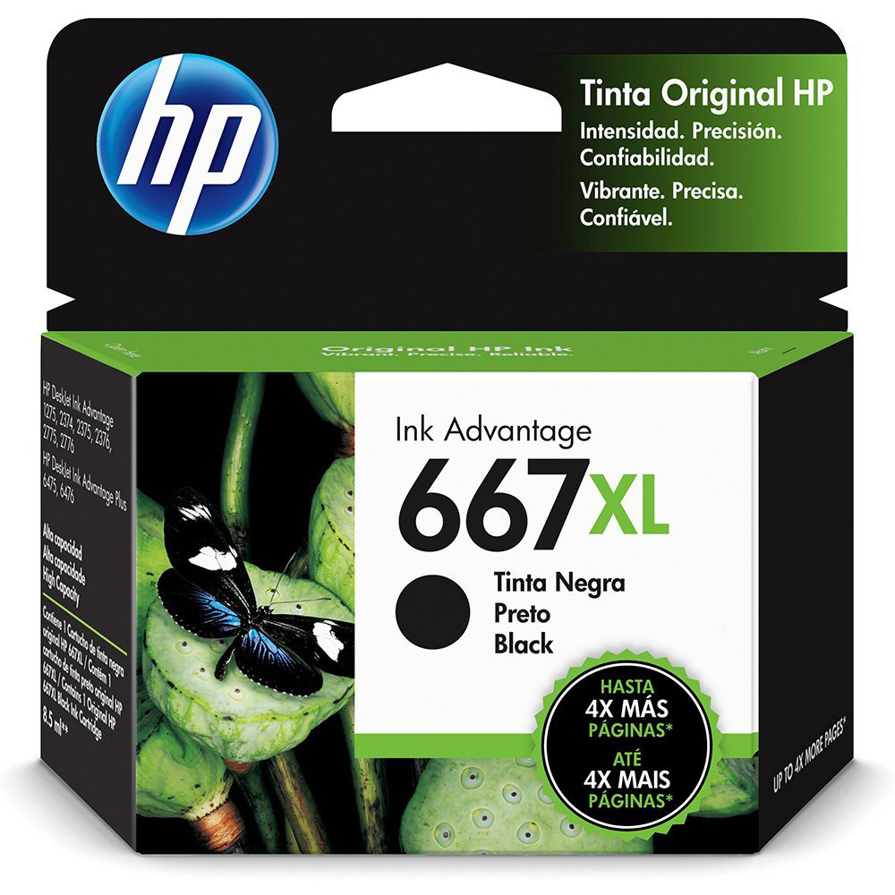 Mostrar detalhes de CARTUCHO HP 3YM81AB 667XL PRETO Imagem de CARTUCHO HP 3YM81AB 667XL PRETO