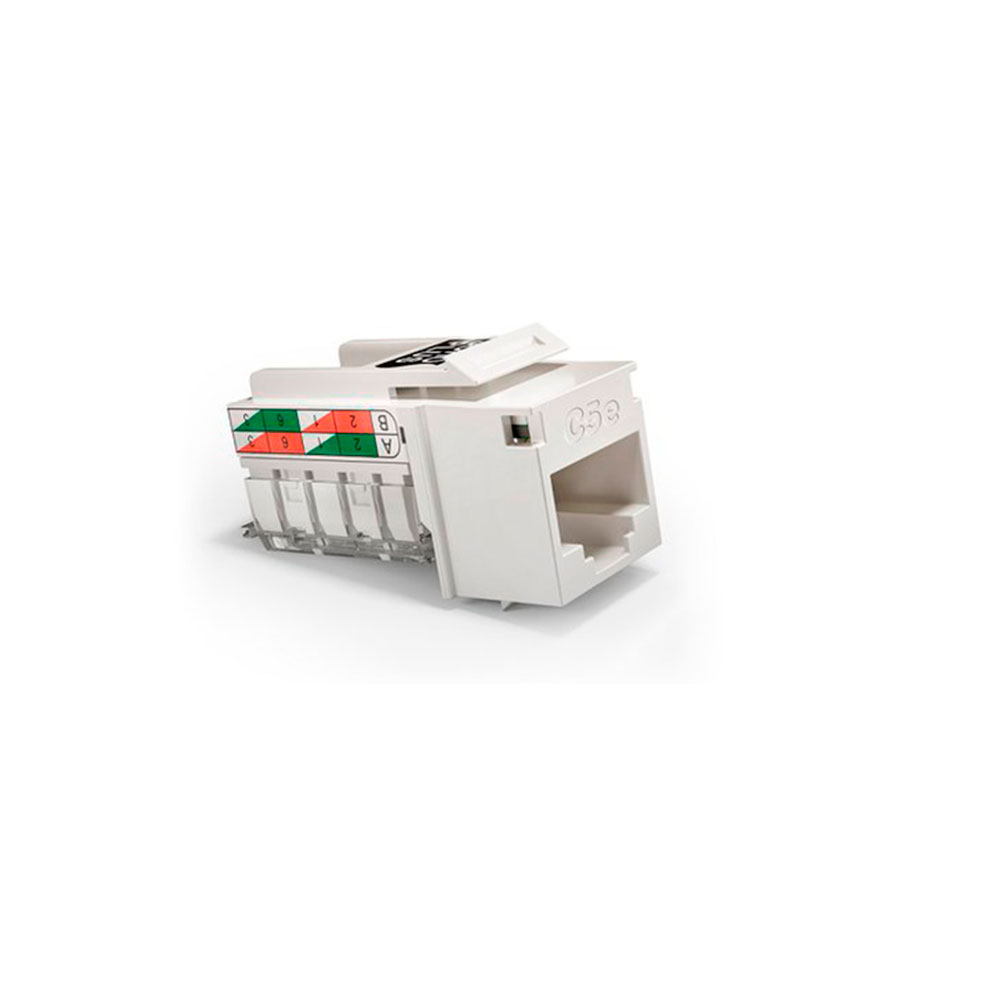 Mostrar detalhes de CONECTOR FEMEA KEYSTONE SOHOPLUS CAT5E T568A/B - BRANCO Imagem de CONECTOR FEMEA KEYSTONE SOHOPLUS CAT5E T568A/B - BRANCO