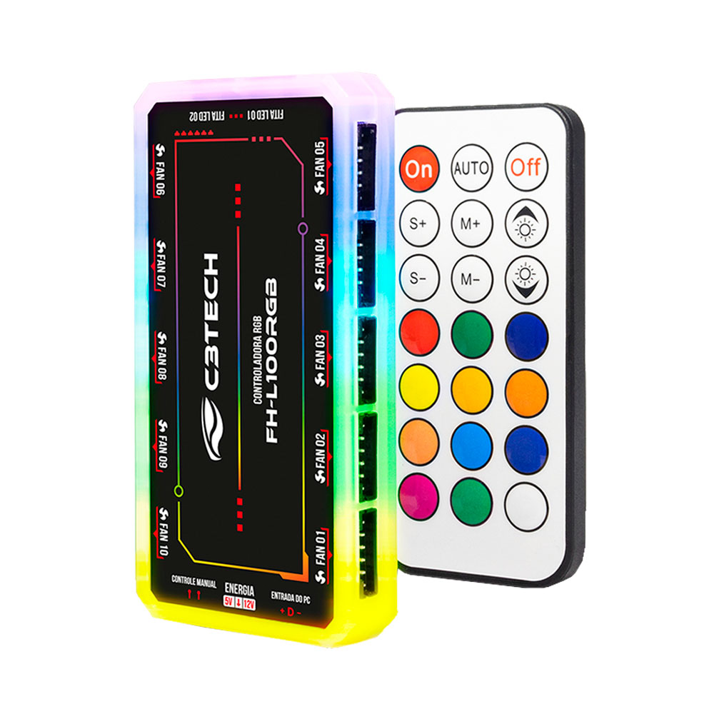 Imagem de CONTROLADORA DE COOLER C3TECH FH-L100RGB
