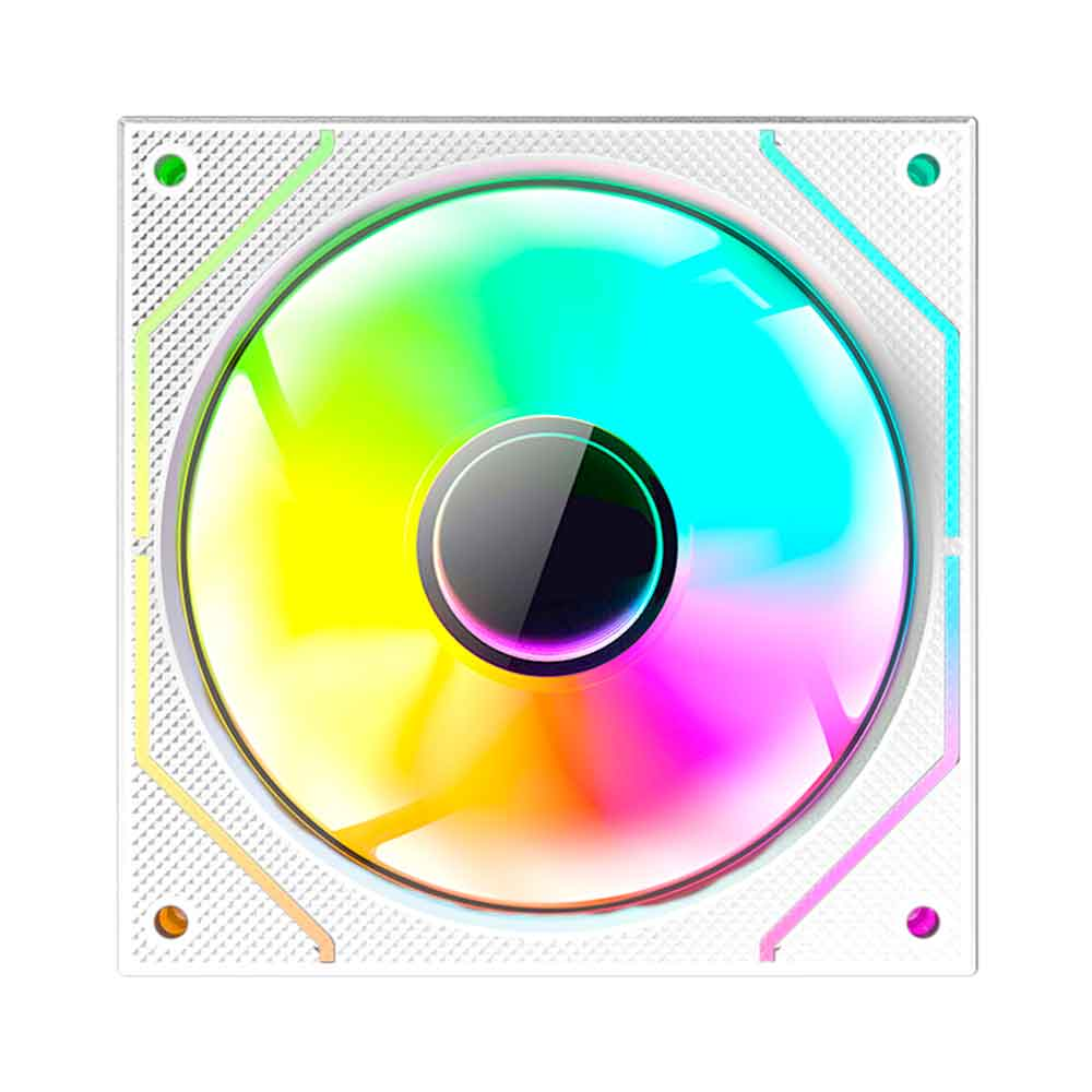 Imagem de COOLER PARA GABINETE C3TECH ARGB BRANCO F9-L310WHRGB 120MM