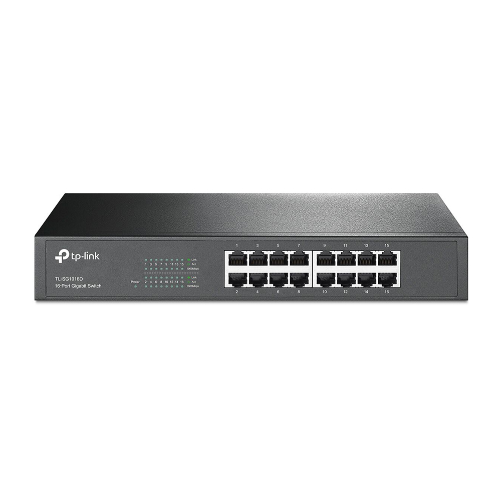 Mostrar detalhes de SWITCH 16P 10/100/1000 TP-LINK TL-SG1016D Imagem de SWITCH 16P 10/100/1000 TP-LINK TL-SG1016D