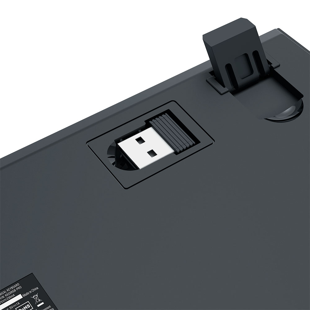 Imagem de TECLADO REDRAGON MECANICO GAMER RYZE PRO RGB PRETO SWITCH MARROM K633RGB-PRO