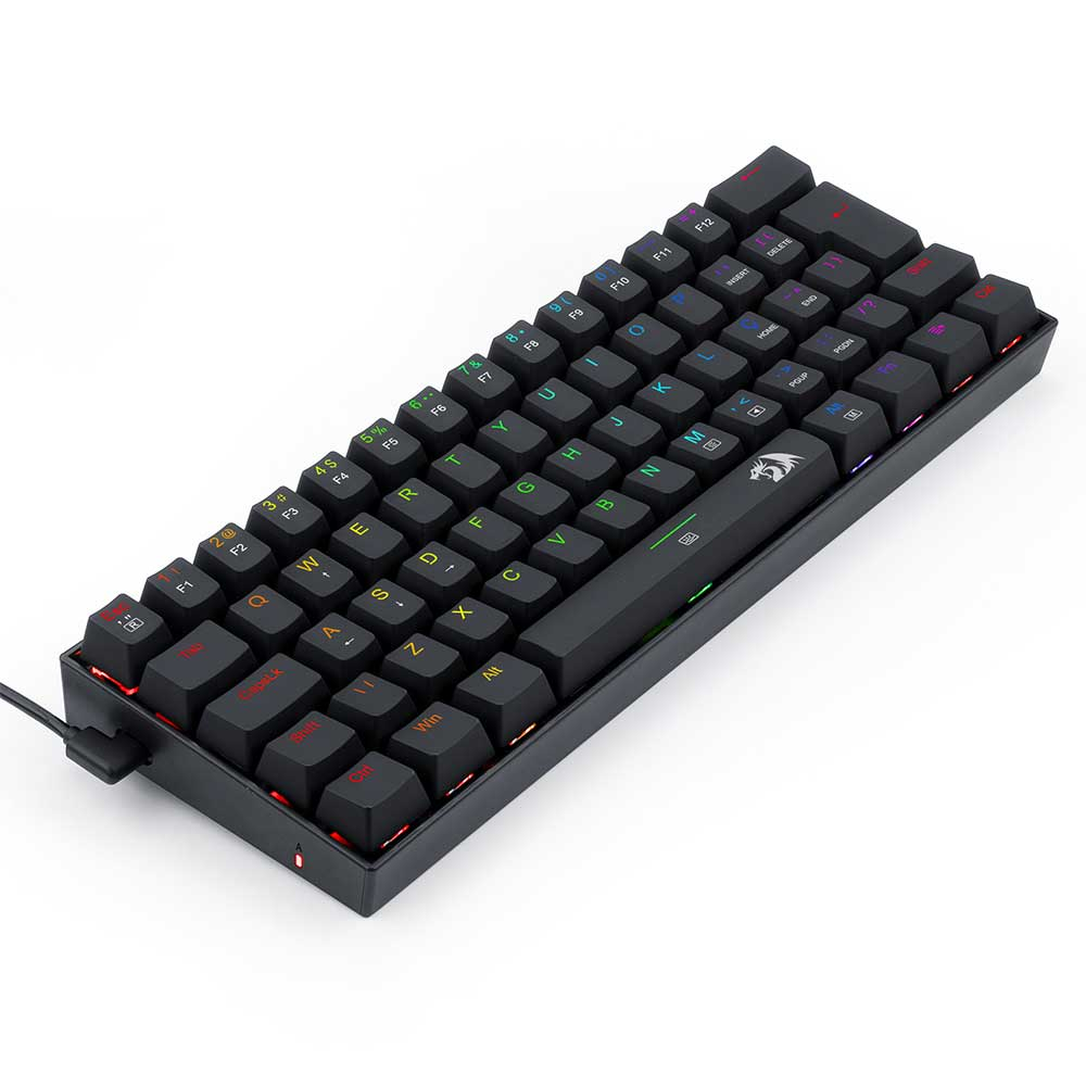 Imagem de TECLADO REDRAGON MECANICO GAMER DRAGONBORN RGB PRETO SWITCH BROWN ABNT2 K630RGB-1 (PT-BROWN)