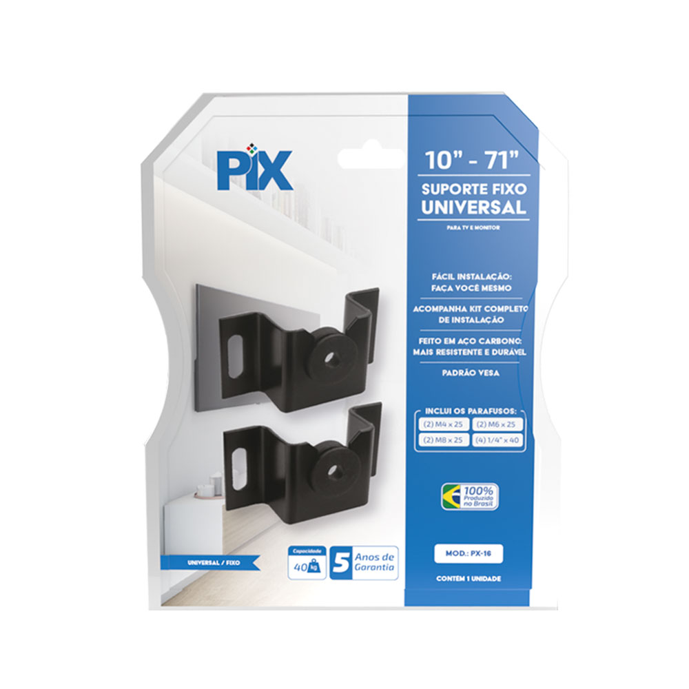 Imagem de SUPORTE TV FIXO UNIVERSAL 10" A 71" PIX - 079-0021