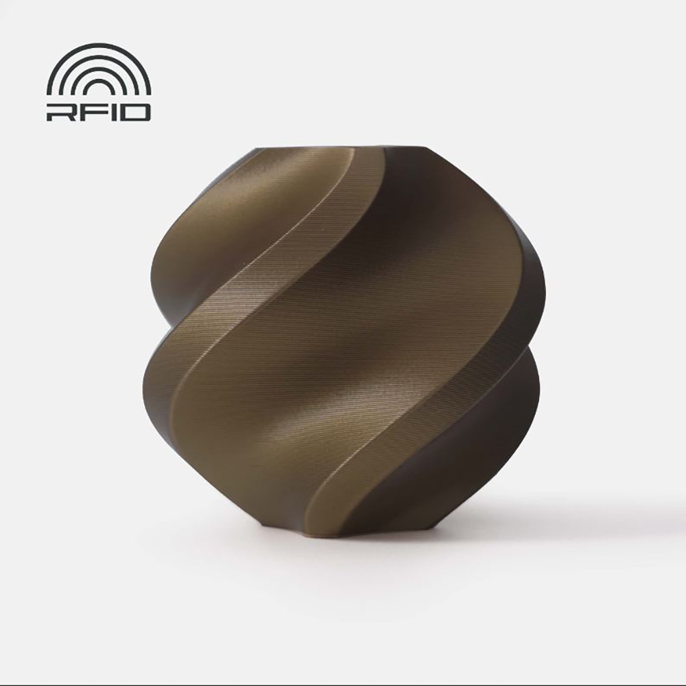 Imagem de FILAMENTO BAMBU LAB PLA BRONZE COM CARRETEL REUTILIZAVEL, 1,75MM -  A00-Y3-1.75-1000-SPL