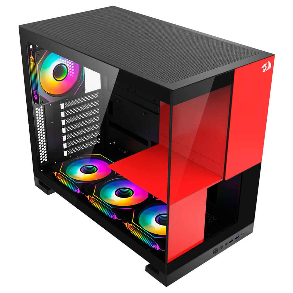 Imagem de GABINETE GAMER REDRAGON ETERNAL SEM FAN PRETO CA-612BR